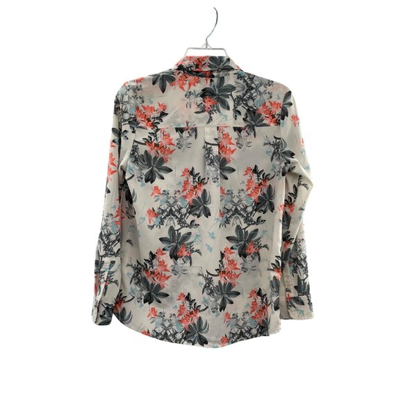 Talbots Nantucket Blouse Womens SP Petites Used Floral - Picture 2 of 16